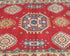 10 Ft Red Kuba Afghan Hand Knotted Wool Runner Rug